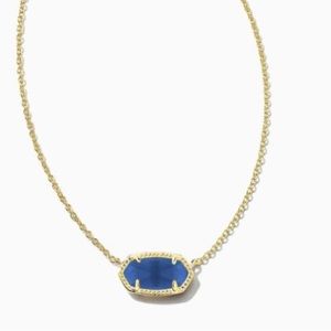 Kendra Scott. Gold Elisa in Navy Cats Eye.